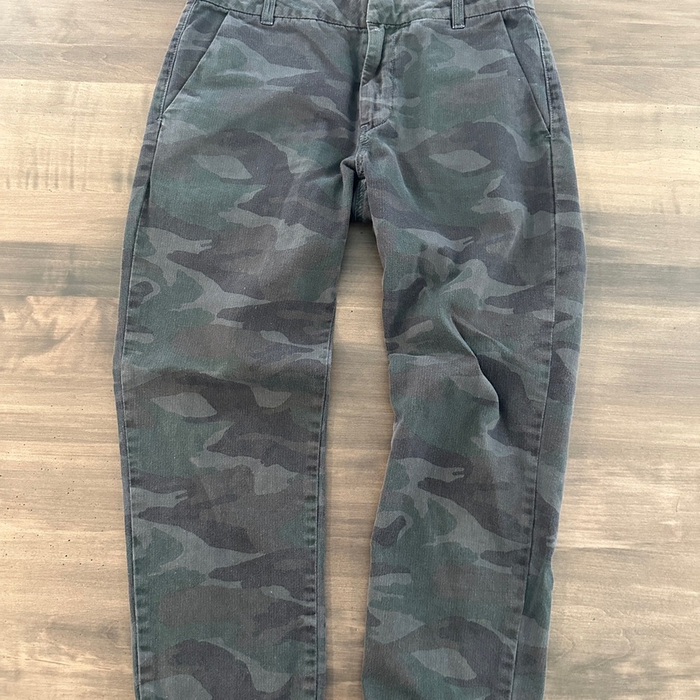 Sundry Dark Blue Camouflage Chinos